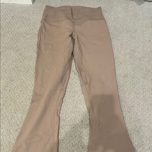 Lululemon Tan Flared Yoga Pants
